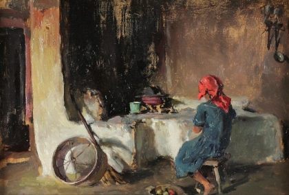 Edvi Illés Aladár(1870-1958): Tűzhely melege