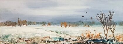 Éva Holland Hajós (1935-): Winter landscape