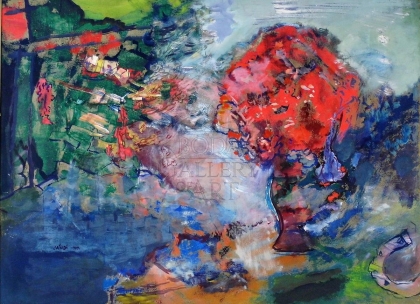 Jándi (1947- ): horseshoe red bouquet