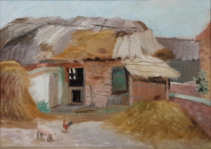 Erno Karolyi (1923-2016): Village yard
