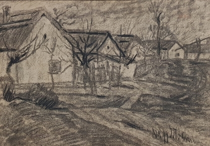 István Nagy (1873-1937): Village Street