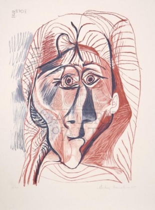 Pablo Picasso (1881-1973): Visage de Femme de Face
