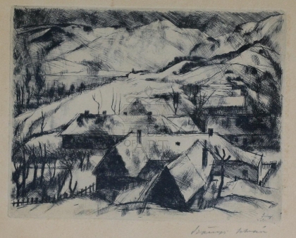 Szőnyi István (1894-1960): Zebegényi tél