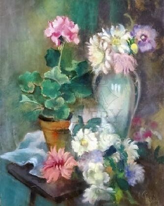 Zoltan Páldy (Timisoara, 1884 - Budapest, 1939) - Still Life with Flowers
