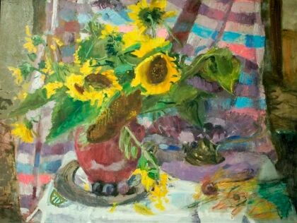 Eva Seday (1929-2011): Flower still life